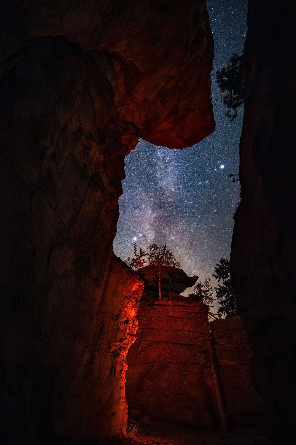 пермский край, ночь, каменный город, россия, урал, пейзаж, звезды, млечный путь, астрофото, ночь, чертово городище, усьва, Кирилл Кузнецов