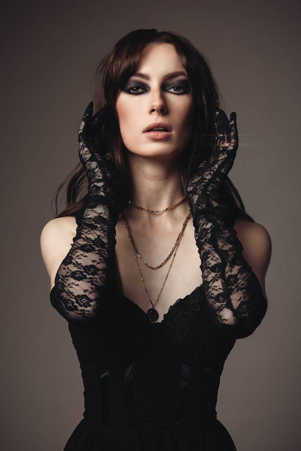 Fashion Editorial, Gothic Fashion, Gothic Makeup, Hossam Menna