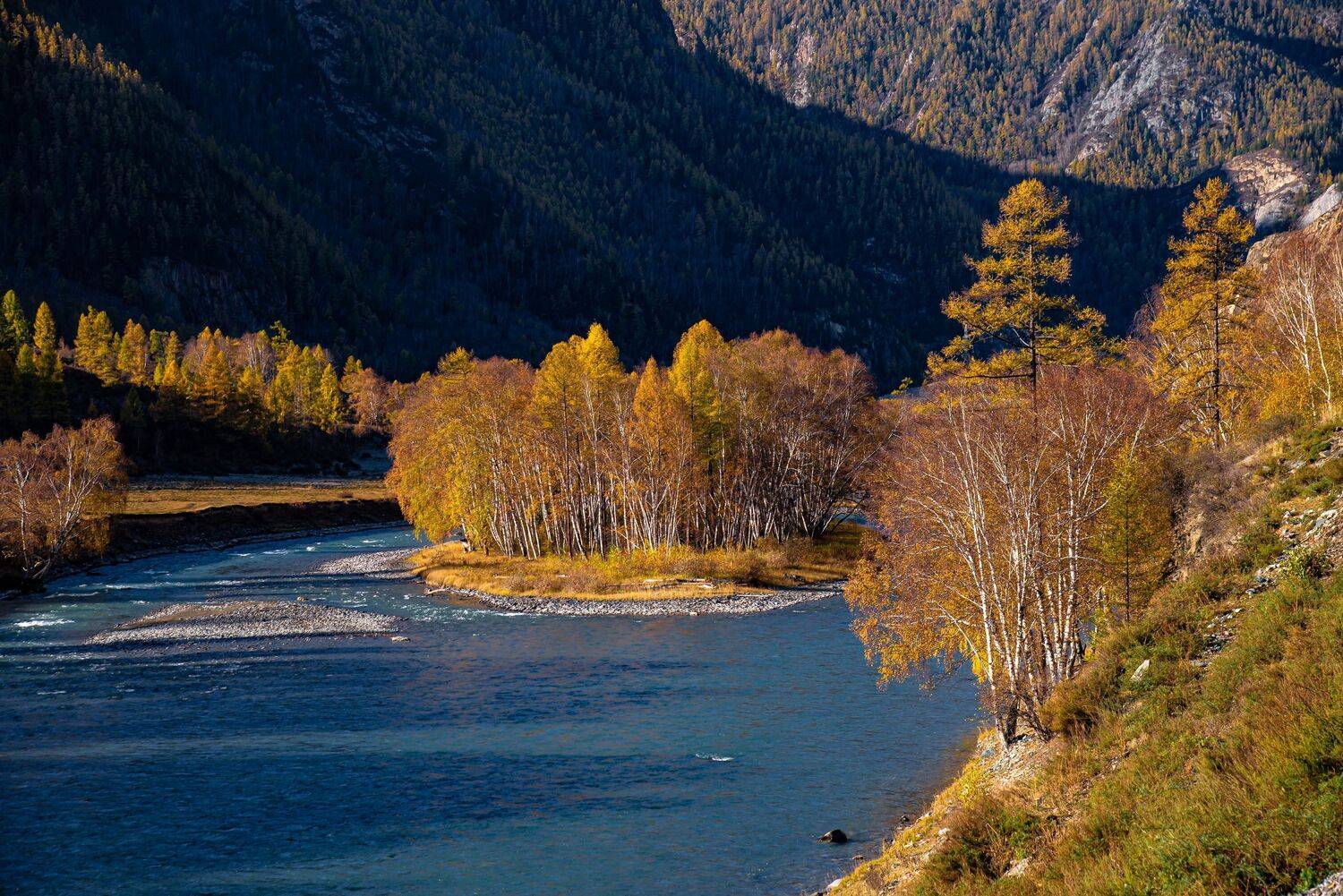 алтай. осень. горы., Евгений Дроботенко