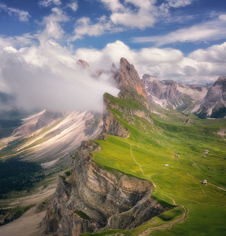 Seceda, Dolomiti, Italy, лето, горы, Альпы Seceda фото превью