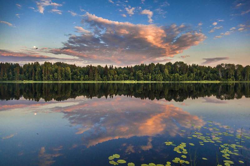 Пролетая над озером фото превью