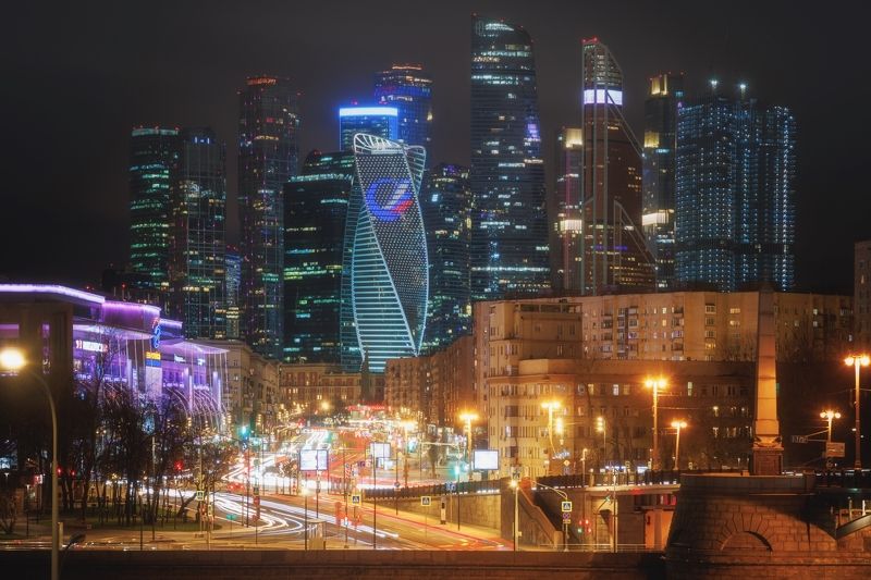 Большая Дорогомиловская улица и Москва-Сити фото превью