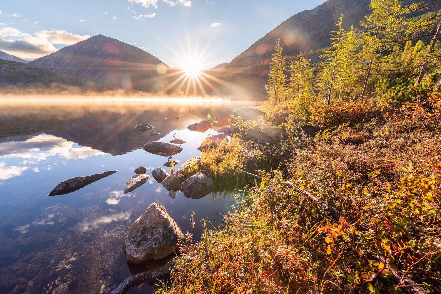 Колыма, Верхнеколымское нагорье, рассвет, Магаданская область, горы, Evgeniy Khilkevitch