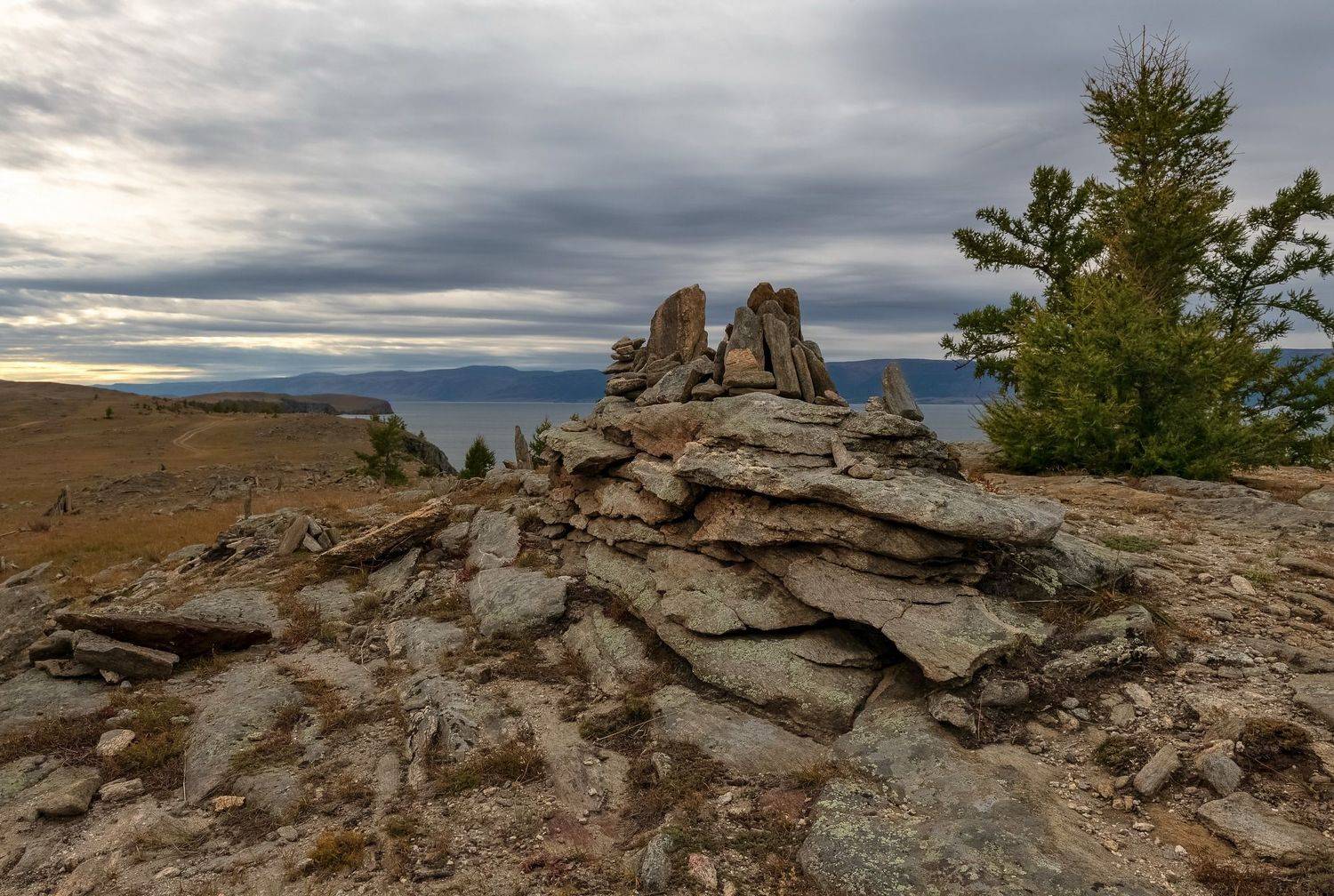 Байкал, Ольхон, Сад камней, мыс Елгай, Марина Фомина