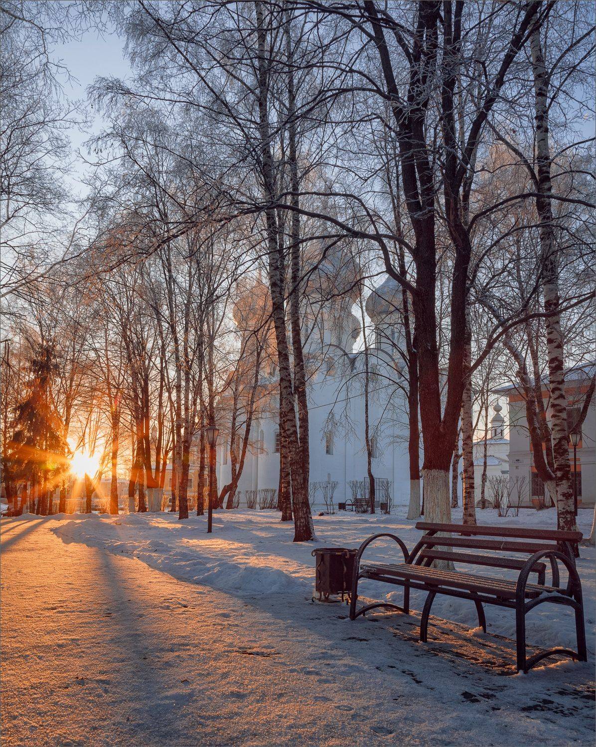 пейзаж, архитектура, осень, утро, свет, цвет, александр никитинский, Никитинский Александр