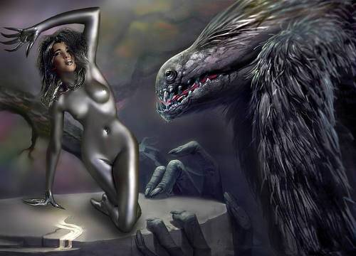 Серебряная дама и чудовище