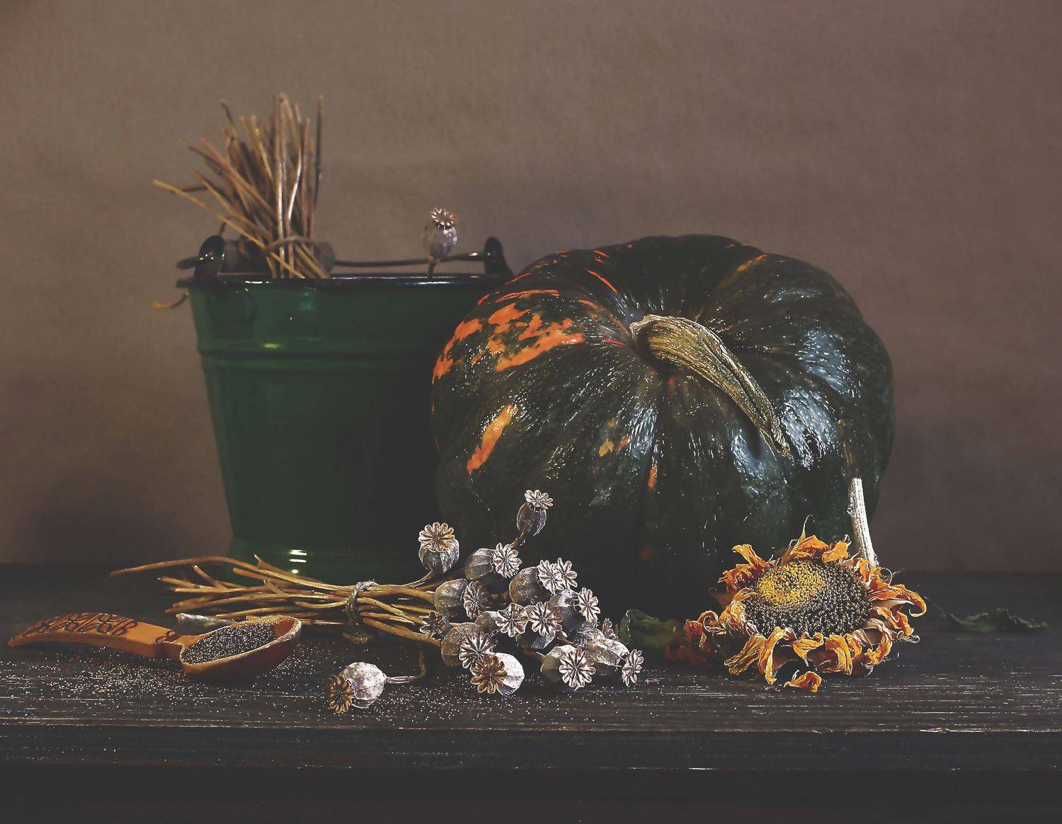 натюрморт, фотонатюрморт, осень, тыква, подсолнух, мак, still life, наталья казанцева, Наталья Казанцева
