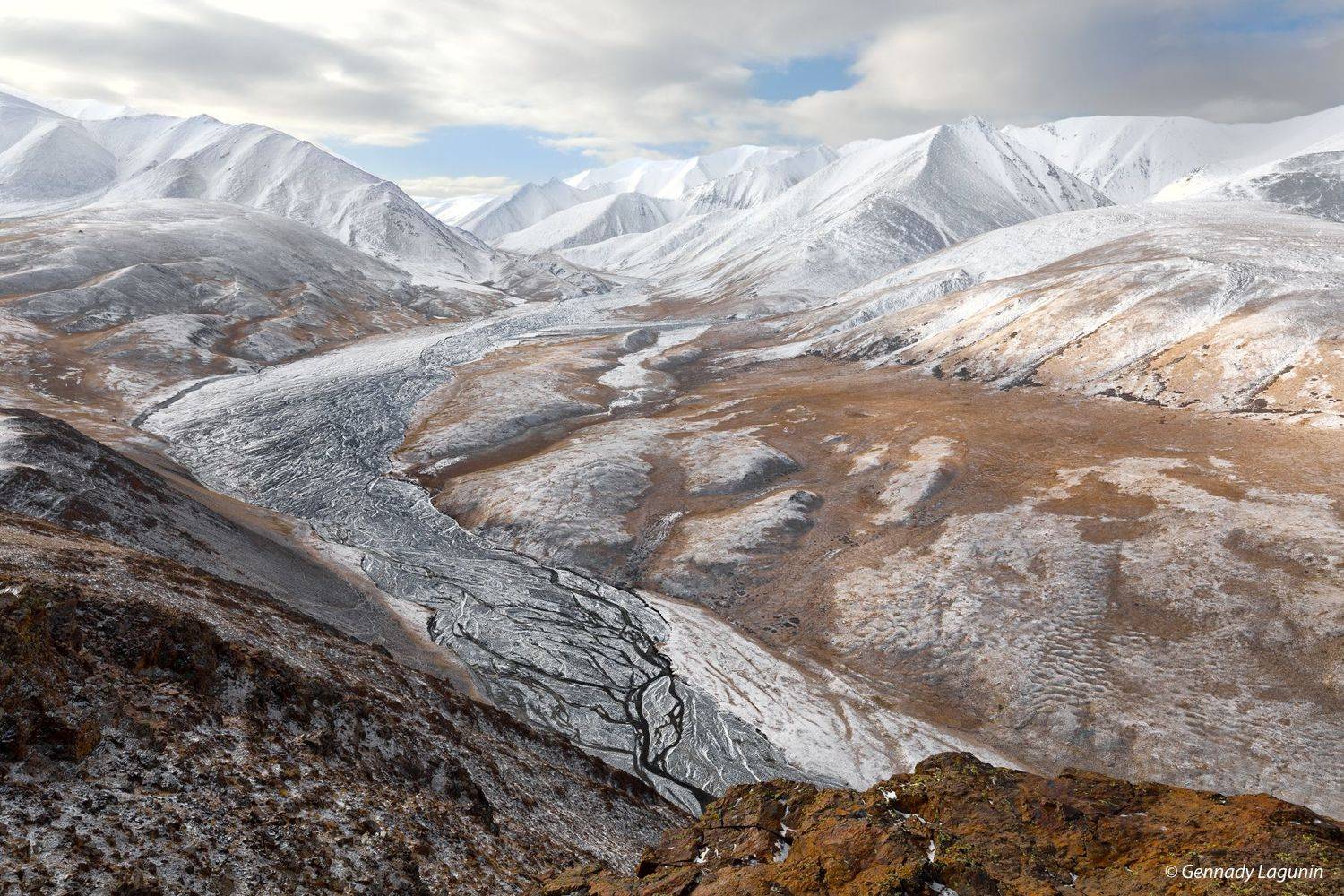 алтай, altai, осень, autumn, горы, mountains, снег, snow, Геннадий Лагунин