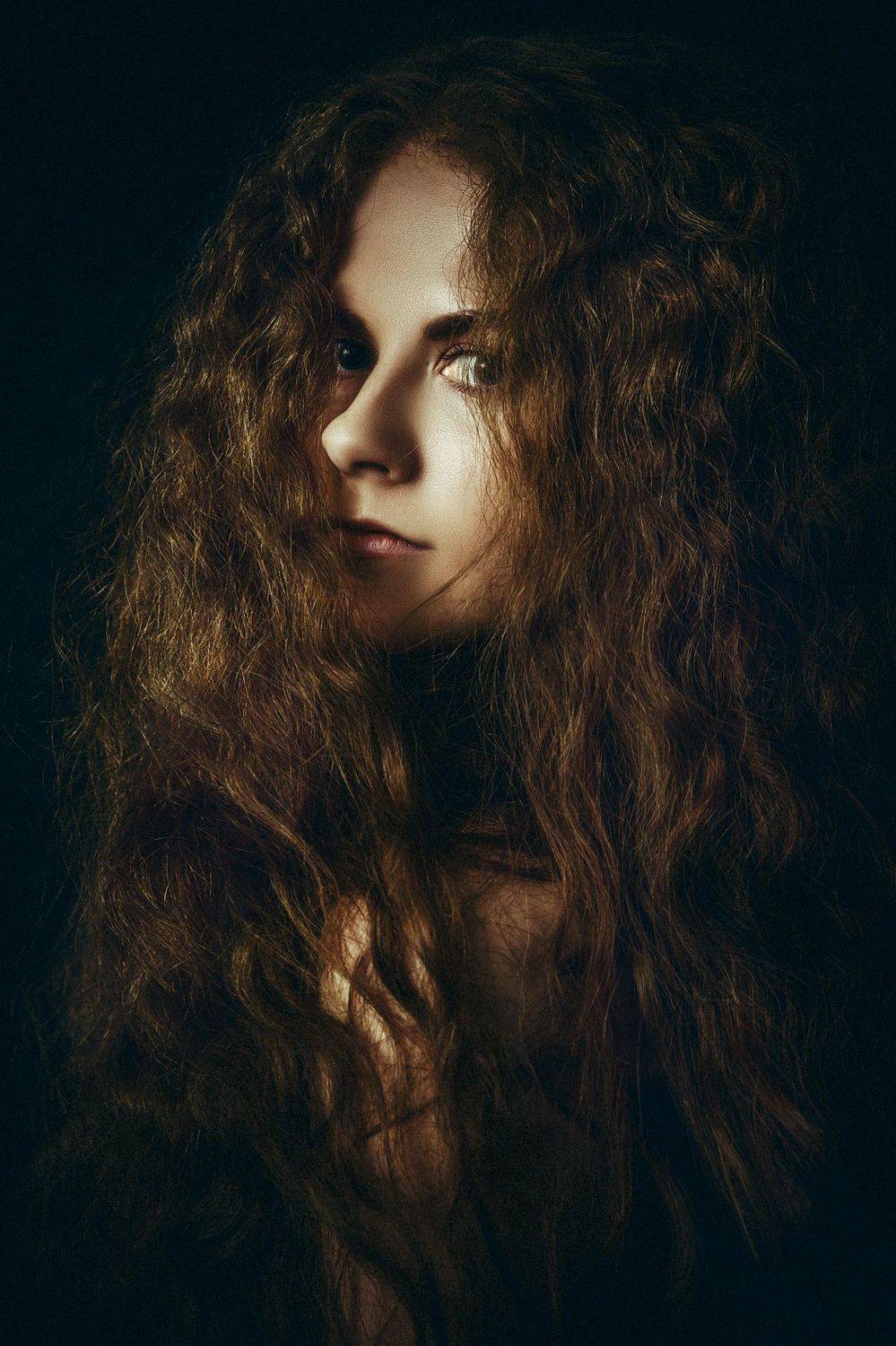 woman, portrait, beauty, studio, redhead, Руслан Болгов (Axe)