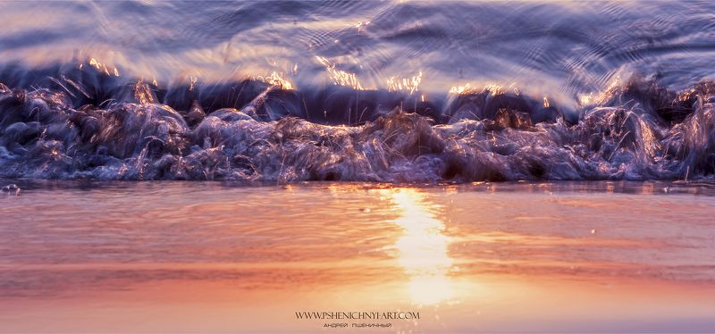 волна, свет, солнце, блик, движение, вода, абстракция, макро Проводники света фото превью