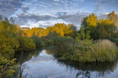 Вечер на озере Палужье