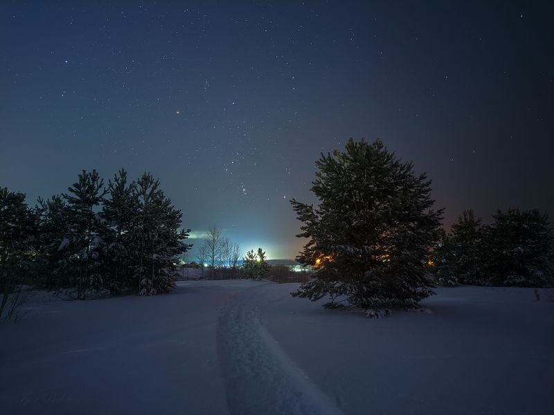 печора, север, коми Вечер ноября фото превью