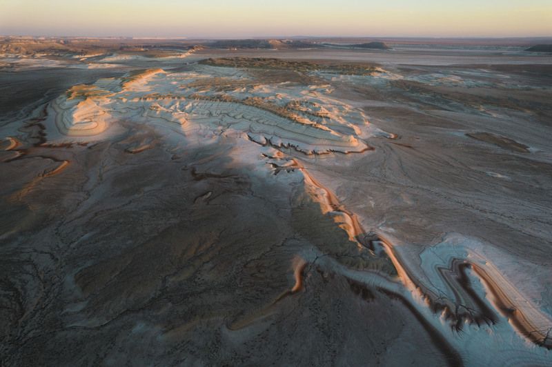 Казахстан, дрон, Мангистау Закатный наряд Кызылкупа фото превью
