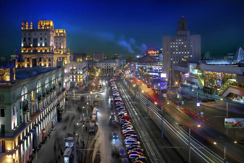 беларусь, минск, ночной-город-минск, фото-минск, фотосъёмка-интерьеров-минск, экстерьерная-фотосъемка, фото-вечерний-минск-с-высоты, интерьерная-фотосъёмка-минск , Город красками сияет... фото превью