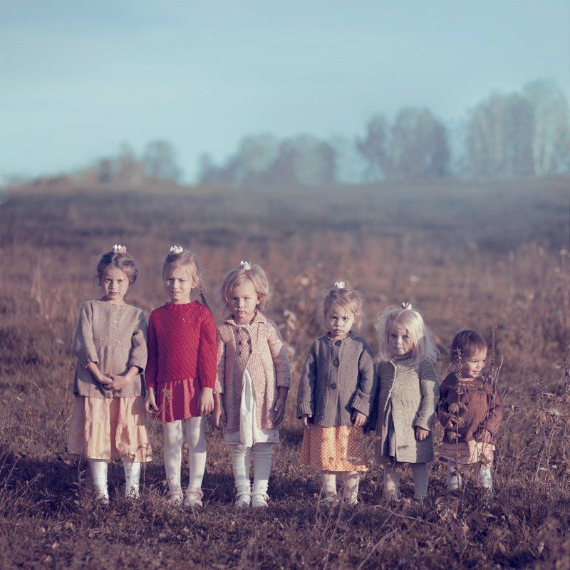 Девочка, Дети, Поле шесть сестер фото превью