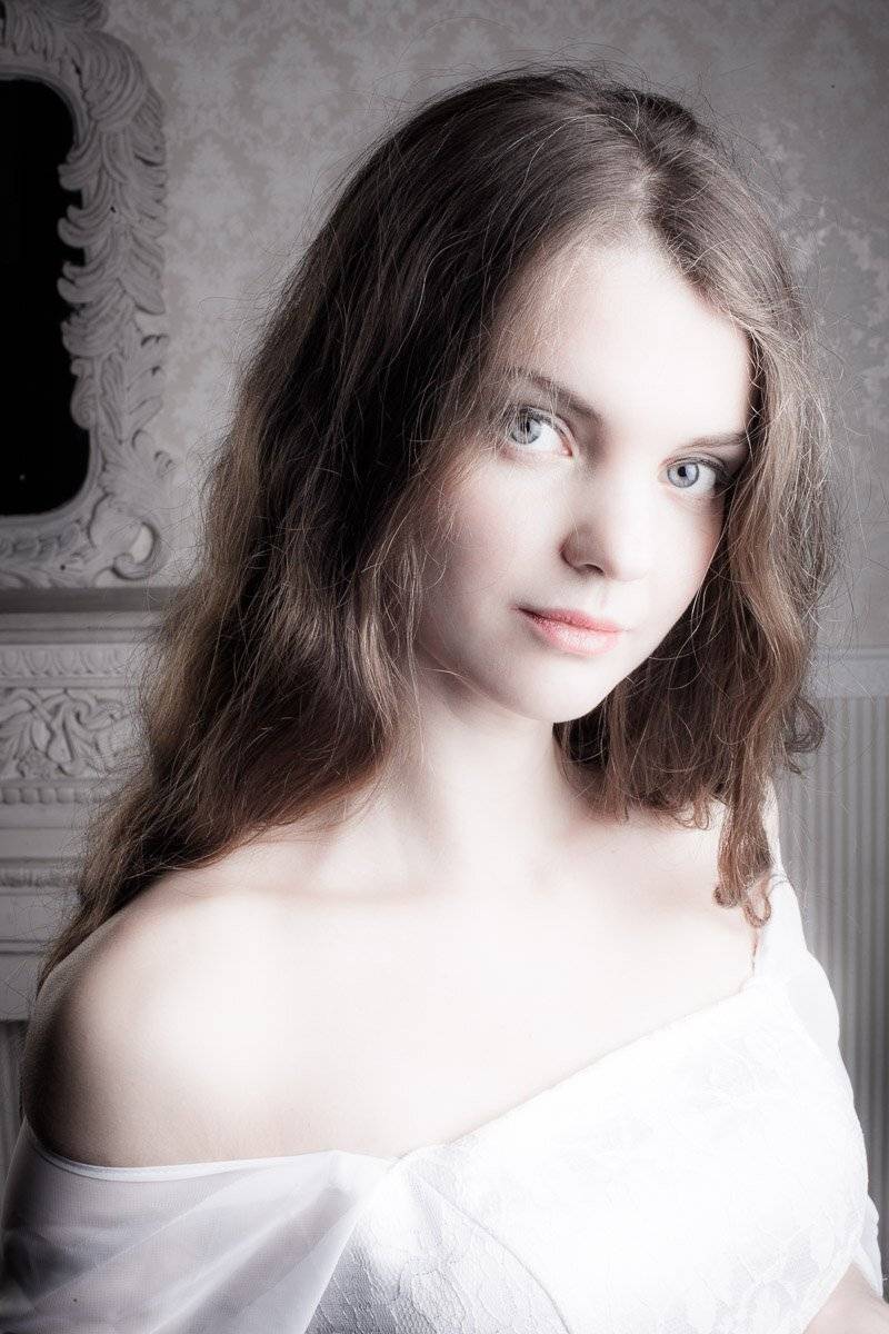 девушка, портрет, глаза, Сергей Козинцев