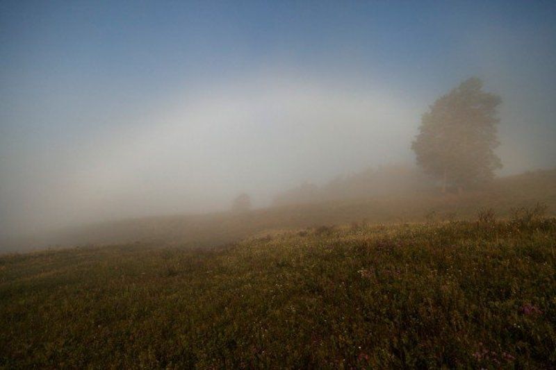 HelgaNovak, Nature, Rainbow, Белая радуга, Радуга Белая радуга фото превью