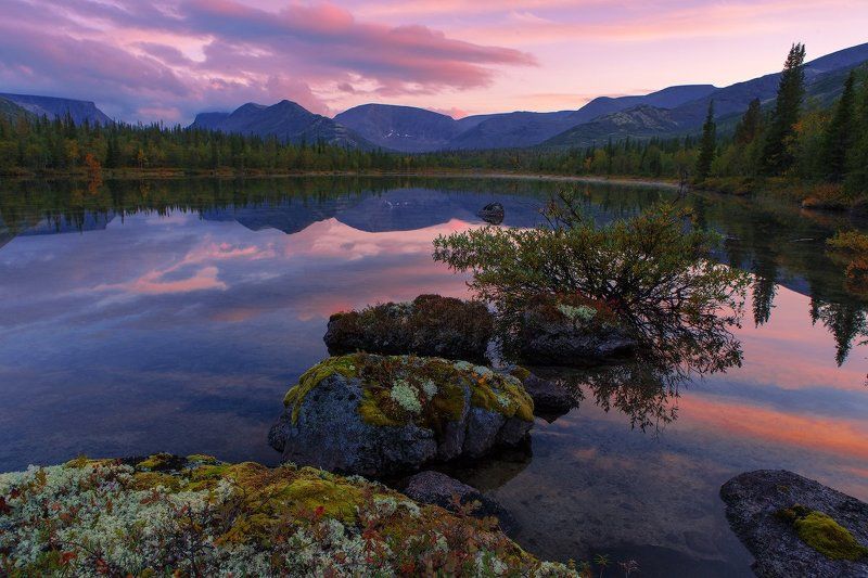 ВЕЧЕР НА ПОЛИГОНАЛЬНЫХ ОЗЕРАХ. фото превью