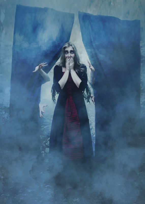 Арт, Девушка, Портрет девушки, Страх, Фотоарт Horror фото превью