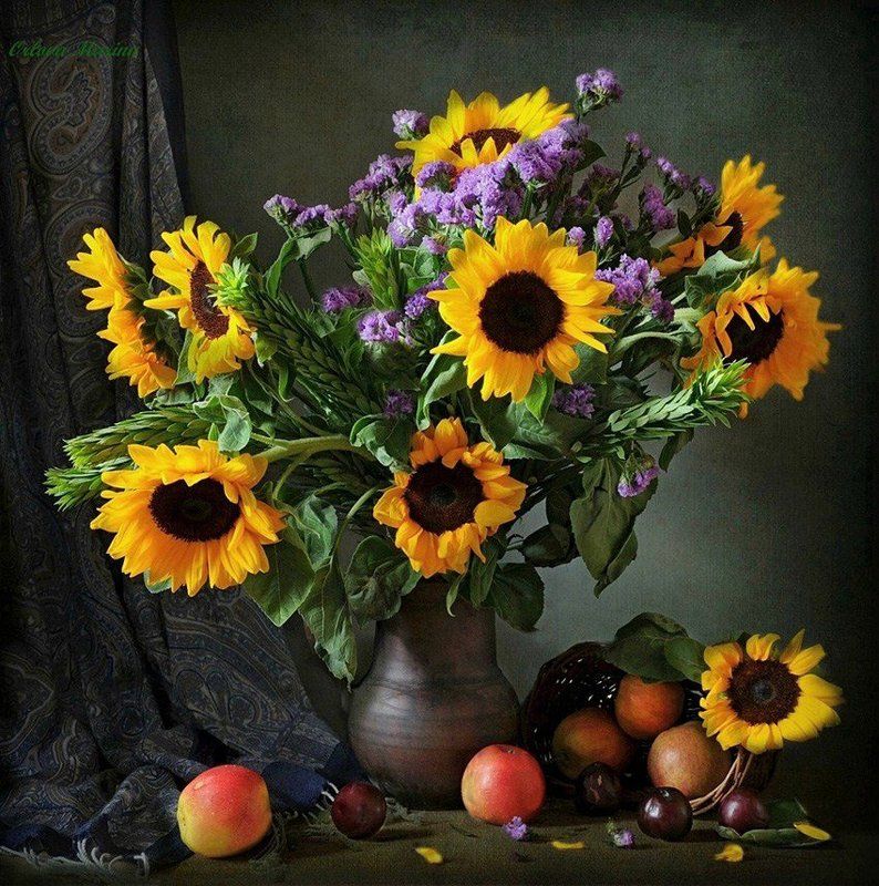 Подсолнухи фото превью