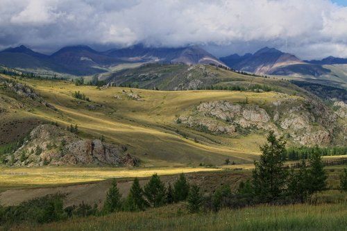 В горах Курайского хребта