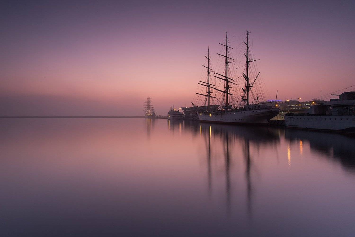 Гдиня, Польша, Балтийское Море, рассвет, утро, , Michał Olech