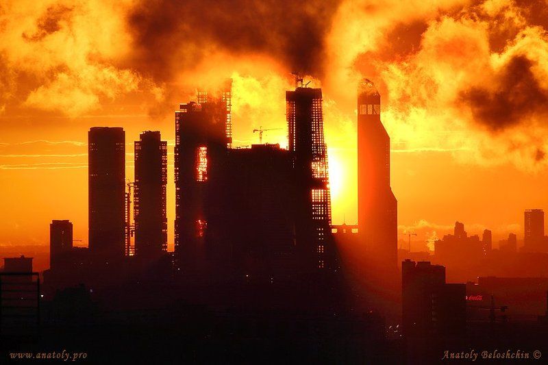 Закат, Москва, Москва-сити Москва. Закат # 3 фото превью