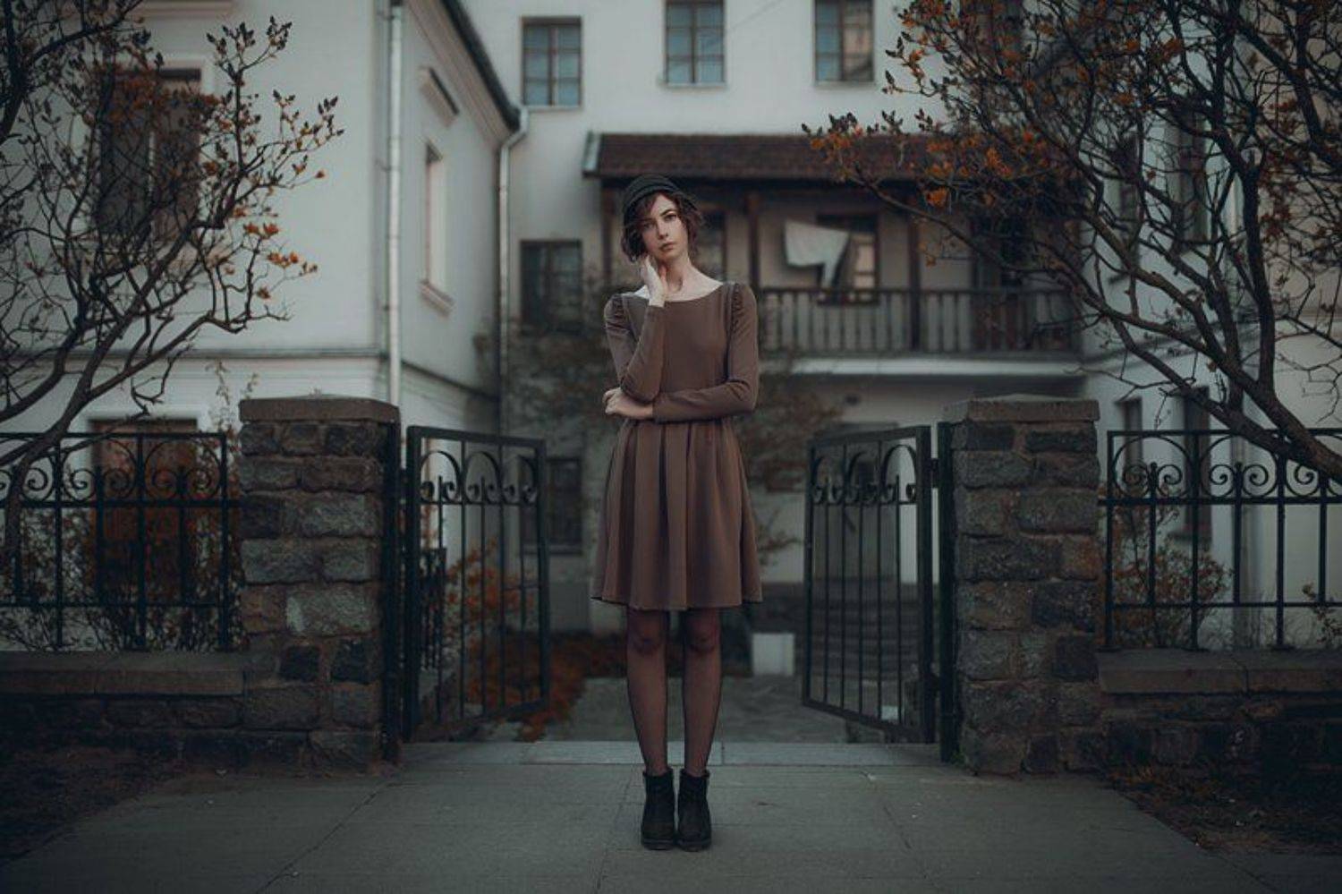 Girl, Девушка, Одиночество, Осень, Платье, Виктор Корнеев