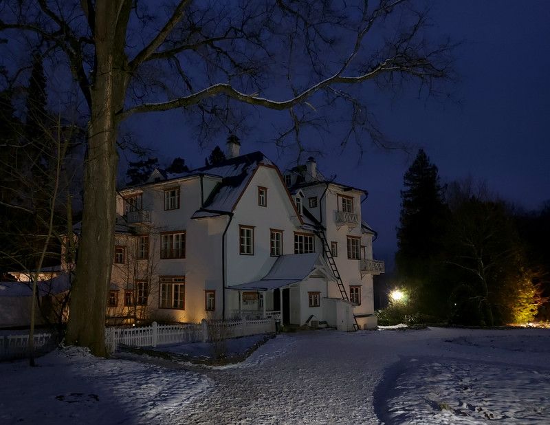 музей, усадьба, вечер, пейзаж, осень, сумерки Ноябрьский вечер в Поленово. фото превью