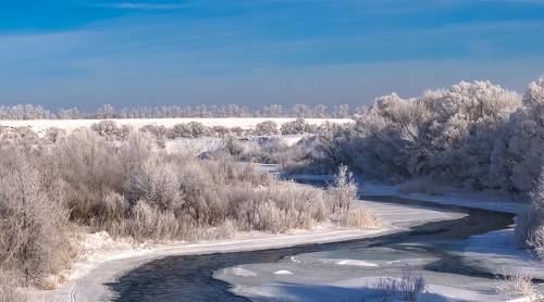Зима. Река Кшень.