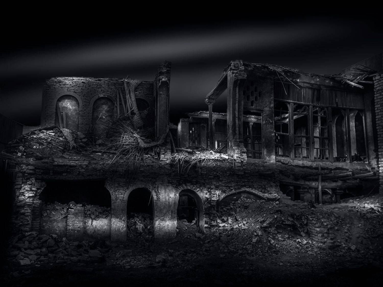 Black and white , hussein najem