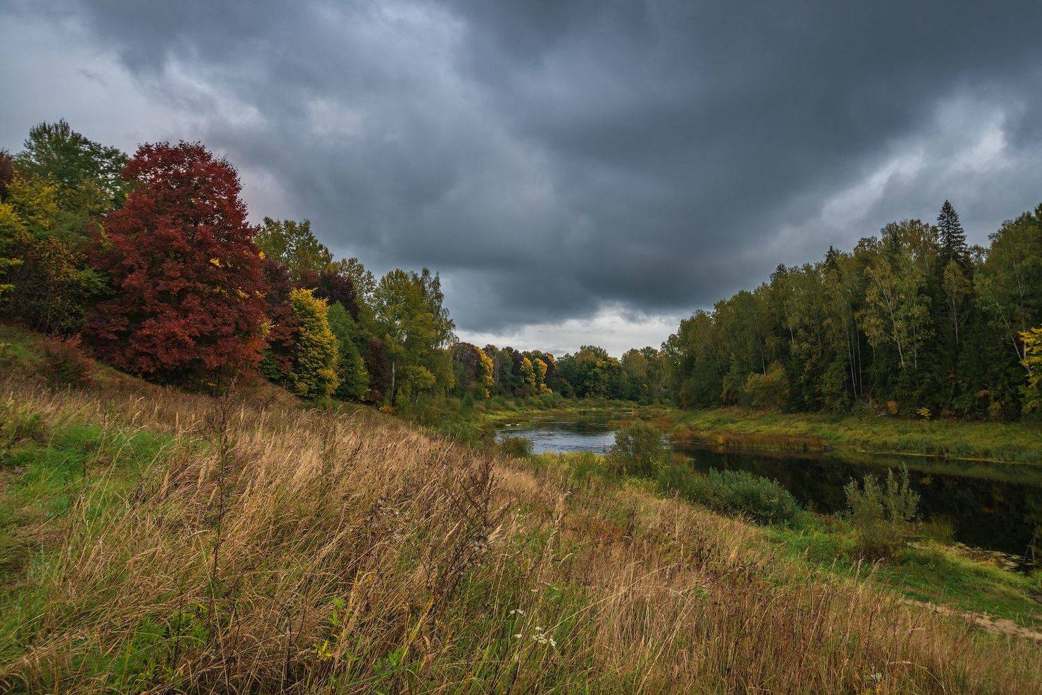 ловать,осень,река,, Роман Горячий