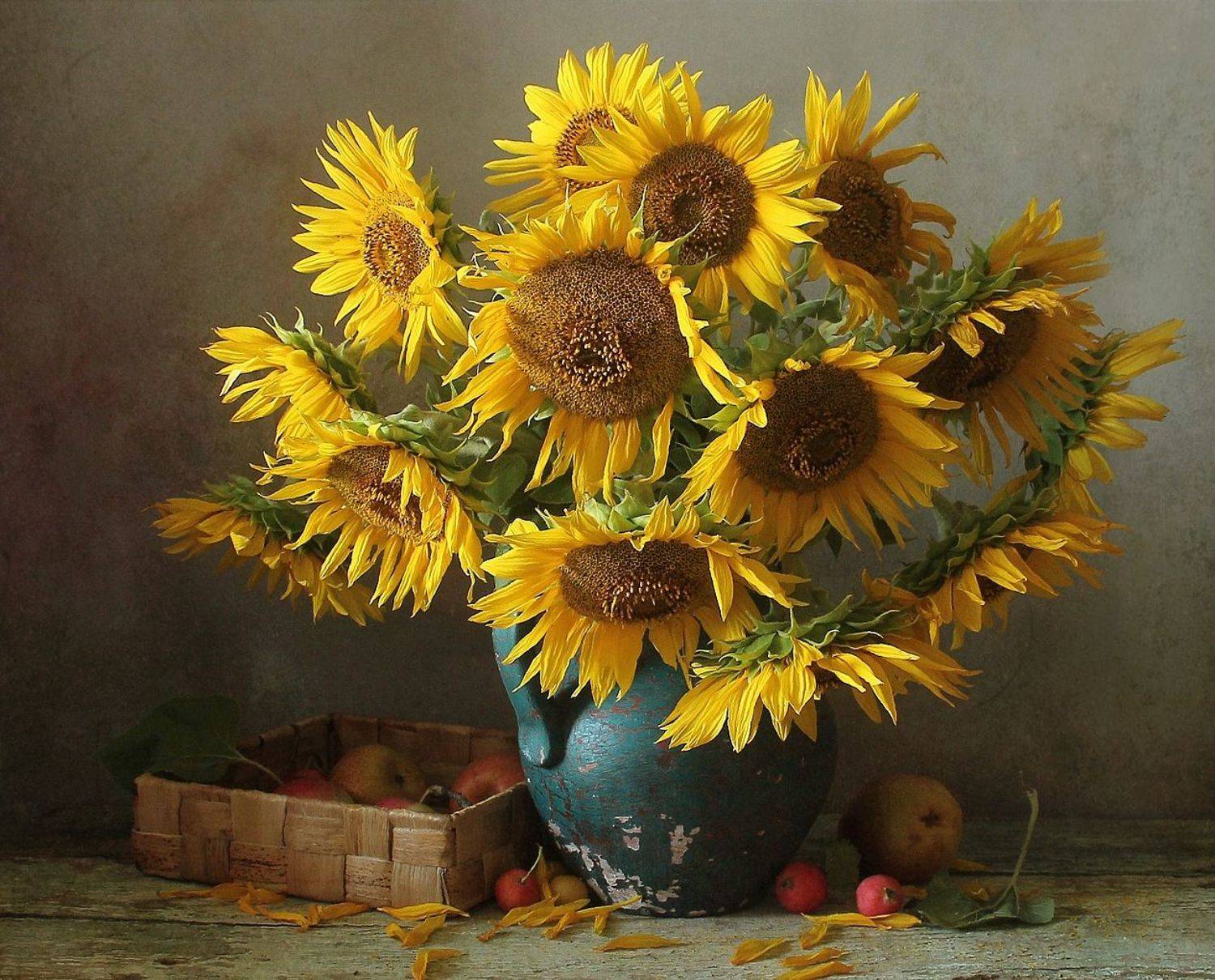 натюрморт, цветы, подсолнухи, лето, марина филатова, Марина Филатова