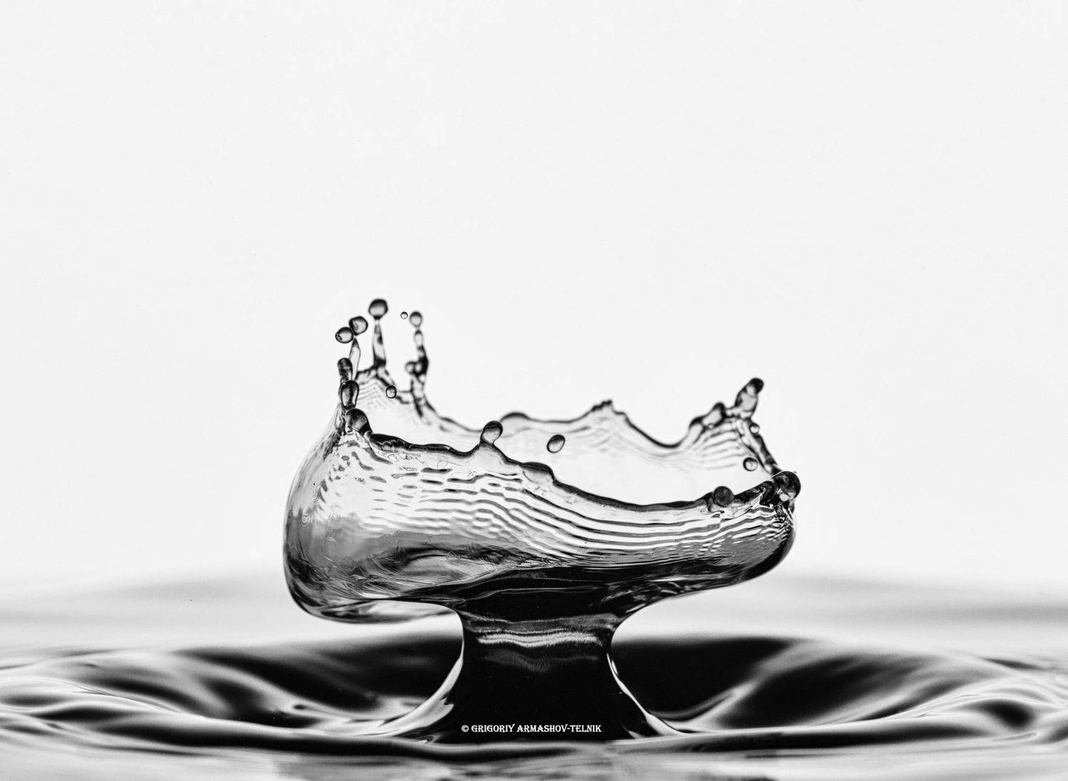 drop, macro, liquid, monochrome, water, Армашов-Тельник Григорий