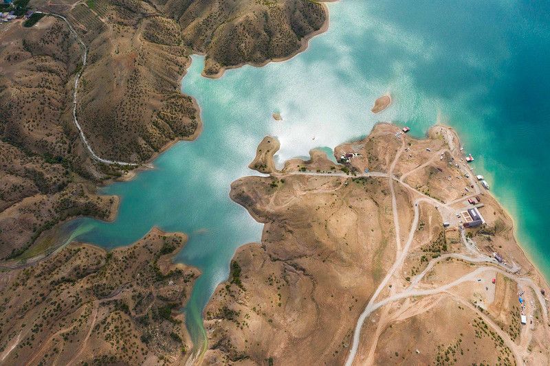 Кавказ, Дагестан, Чиркей, Резван, аэро, дрон, коптер Чиркейское водохранилище фото превью