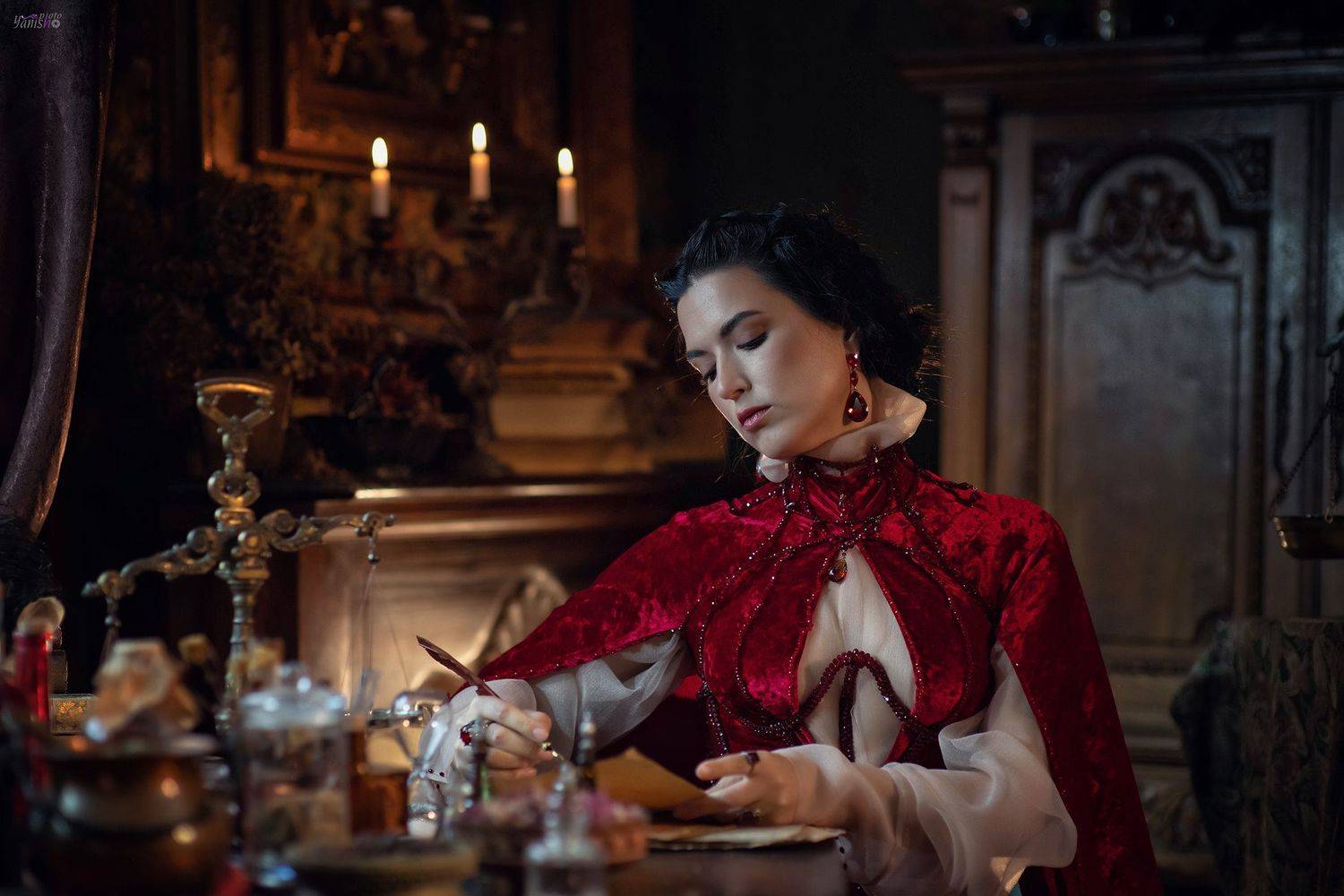 батори, портрет, легенда, девушки, история, Хэллоуин, артфото, Янина Ермакова