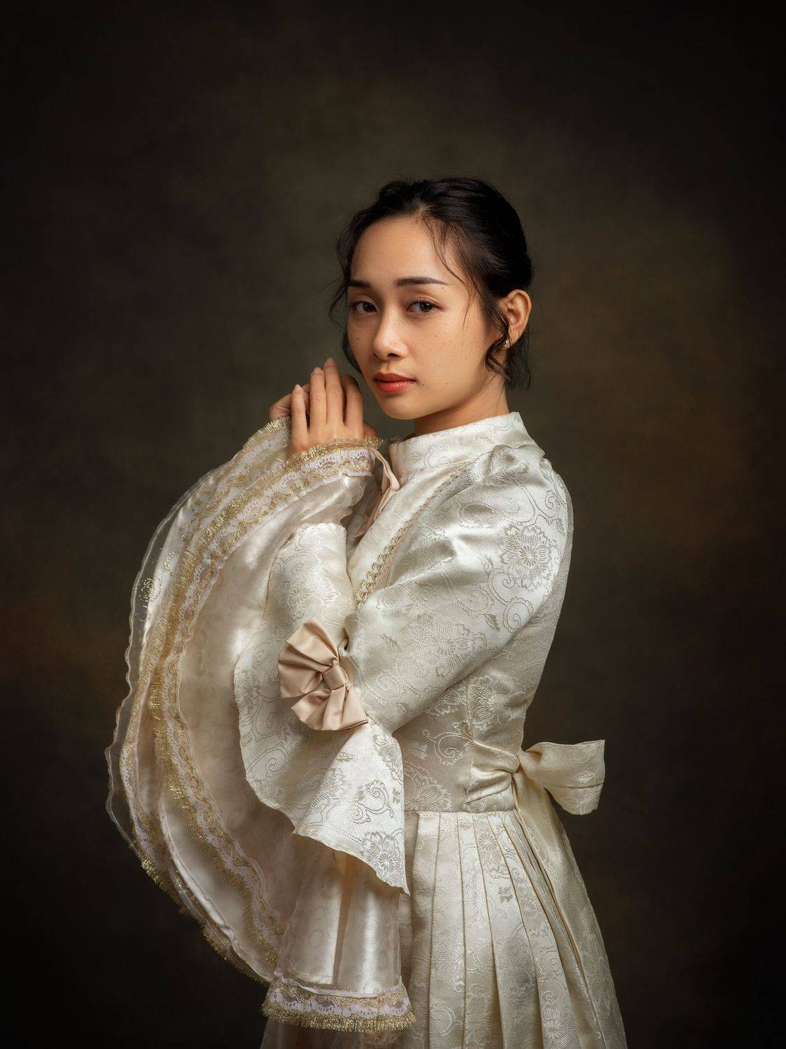 asian, vietnam, vietnamese, portrait, face, women, female, studio, dress, beauty, eyes, Nguyen Hoang Viet