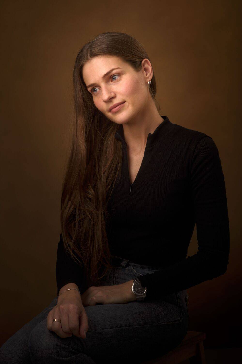 женский портрет, студийный портрет, Анатолий Булычев