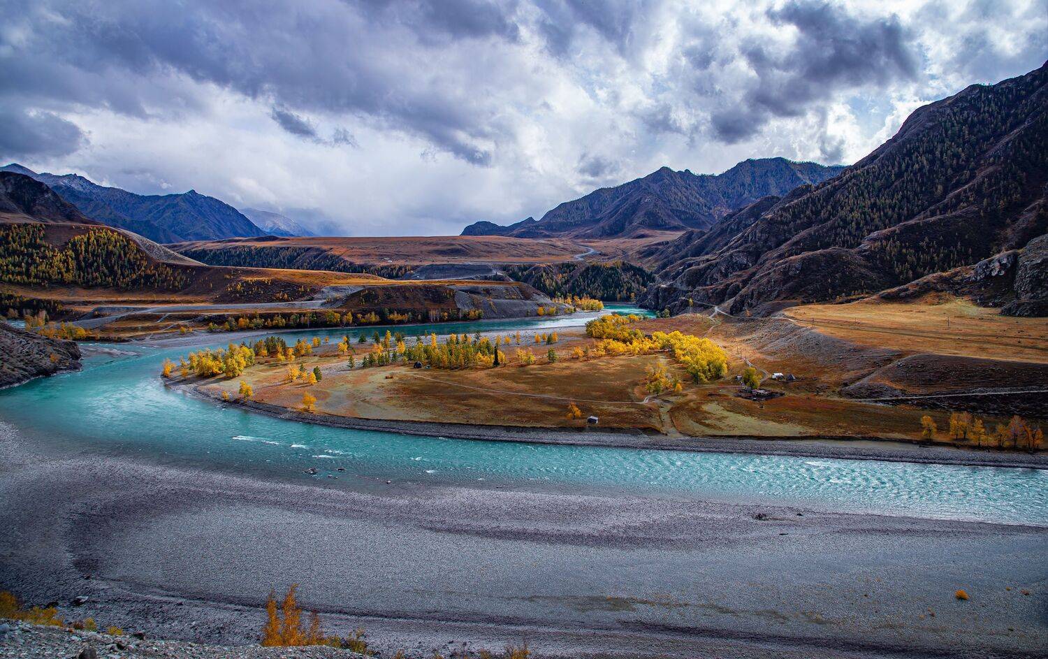 алтай. осень. горы., Евгений Дроботенко