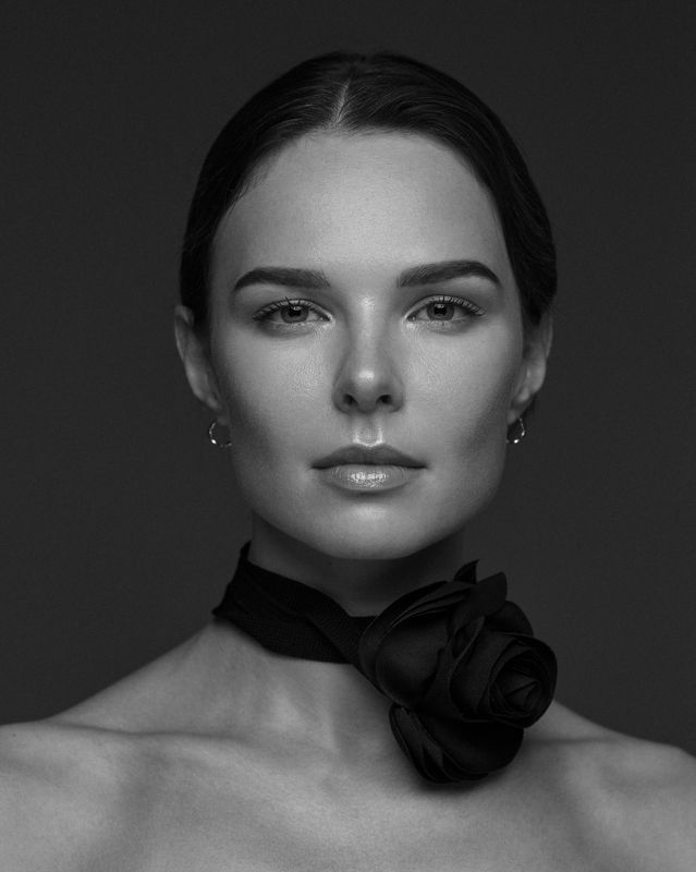 portrait, blackandwhite, photoshoot, model, face, monochrome, Victoria фото превью
