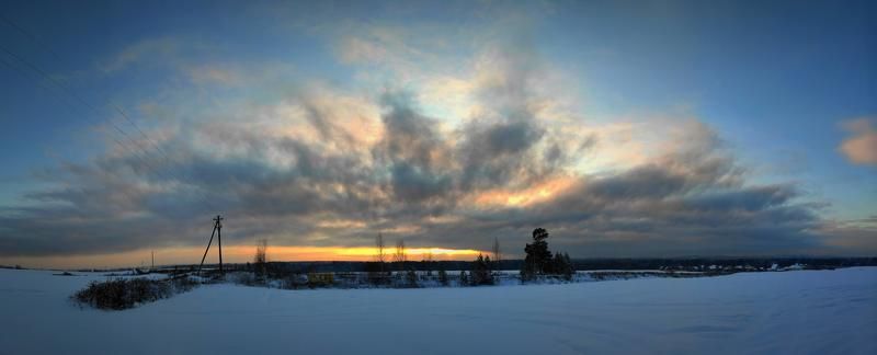 Северный ветер, дым из трубы.... фото превью
