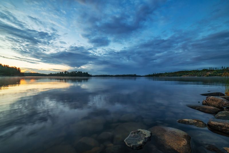 ладога шхеры рассвет Синий час на Ладоге фото превью