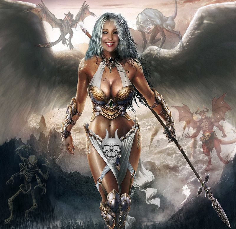 cosplay, косплей, фотомонтаж, коллаж, 	фотошоп, creative, креатив, b&w, photoshop, война, erotic, girl, nude, art, арт, арт-ню, девушка, модель,  обнаженная Очень «весёлая» война … фото превью