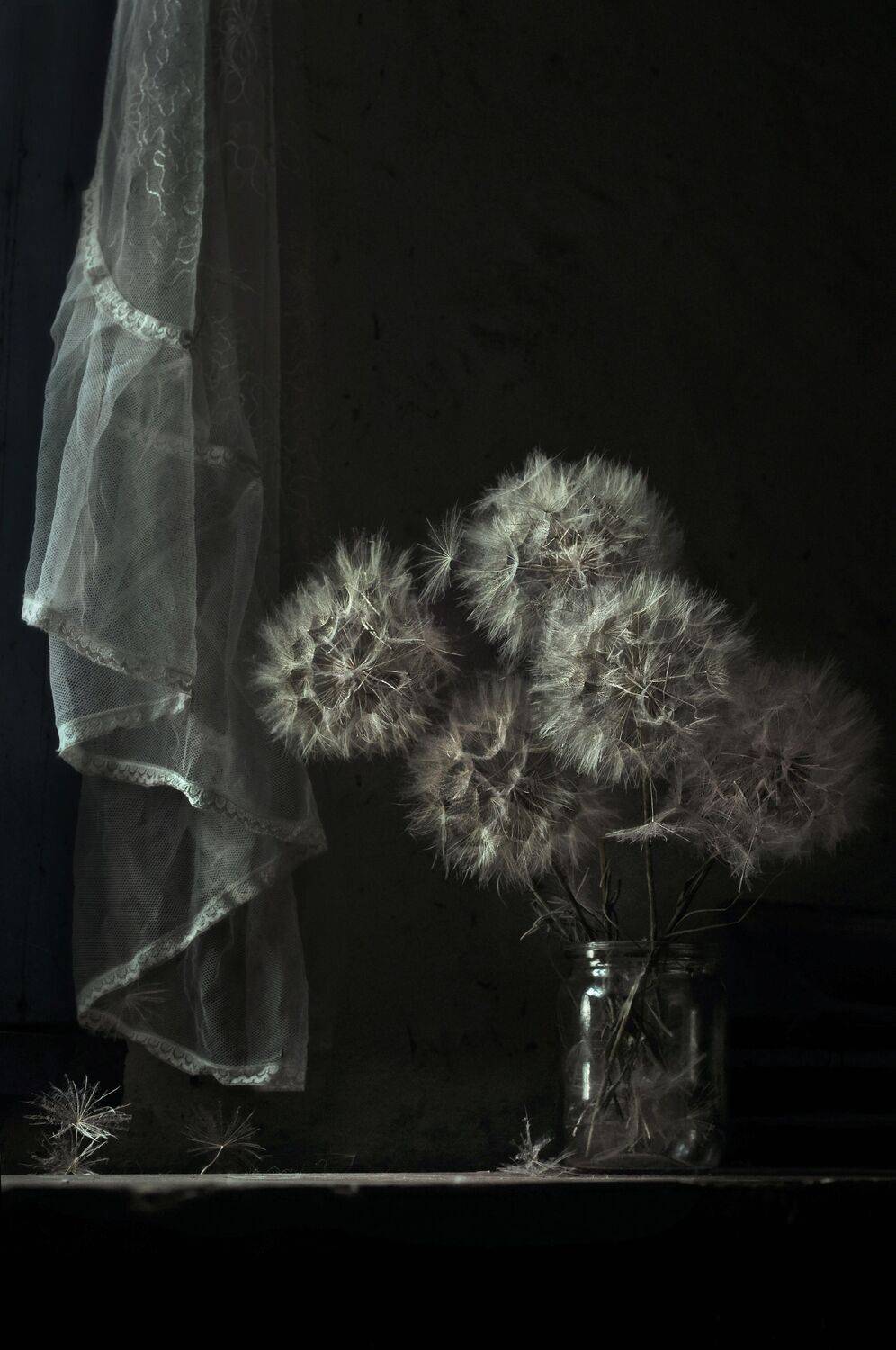 натюрморт, цветочный, чёрно-белое, настроение, Буглак Инна