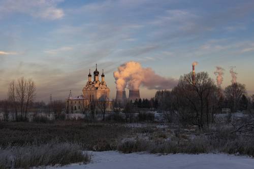 Первый зимний рассвет в Тайнинском