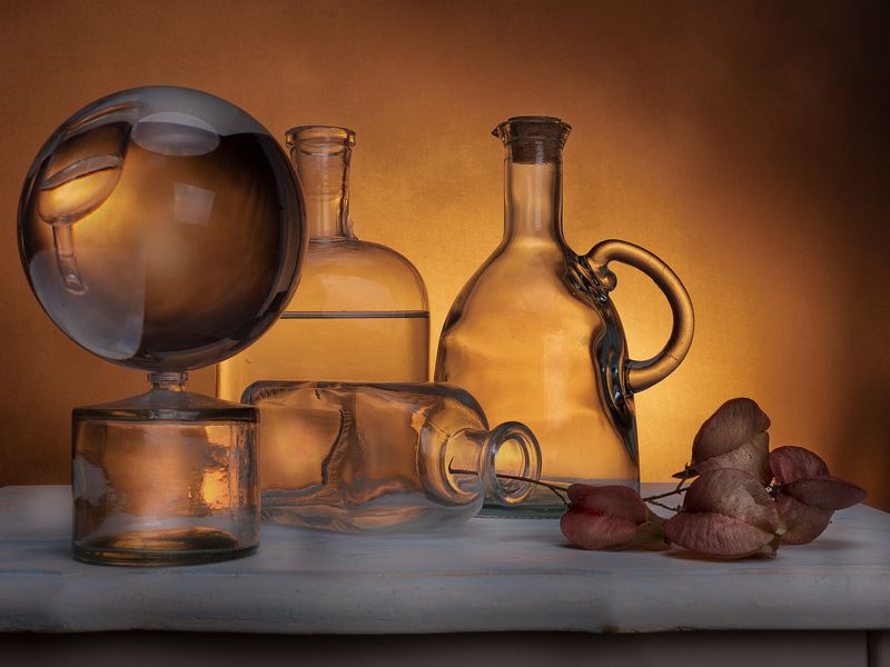 стекляшки, стекло, бутылки, стеклянный шар,  фото превью