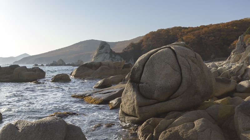 море, берег, осень  фото превью