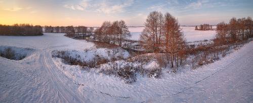 Первый зимний вечер на Усе