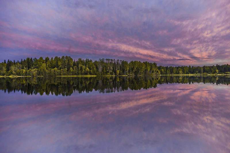 Лиловый закат фото превью
