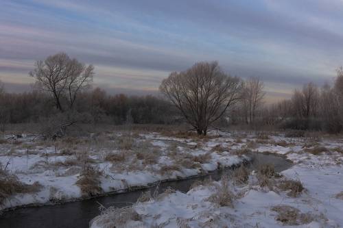 Яуза в Тайнинском на рассвете